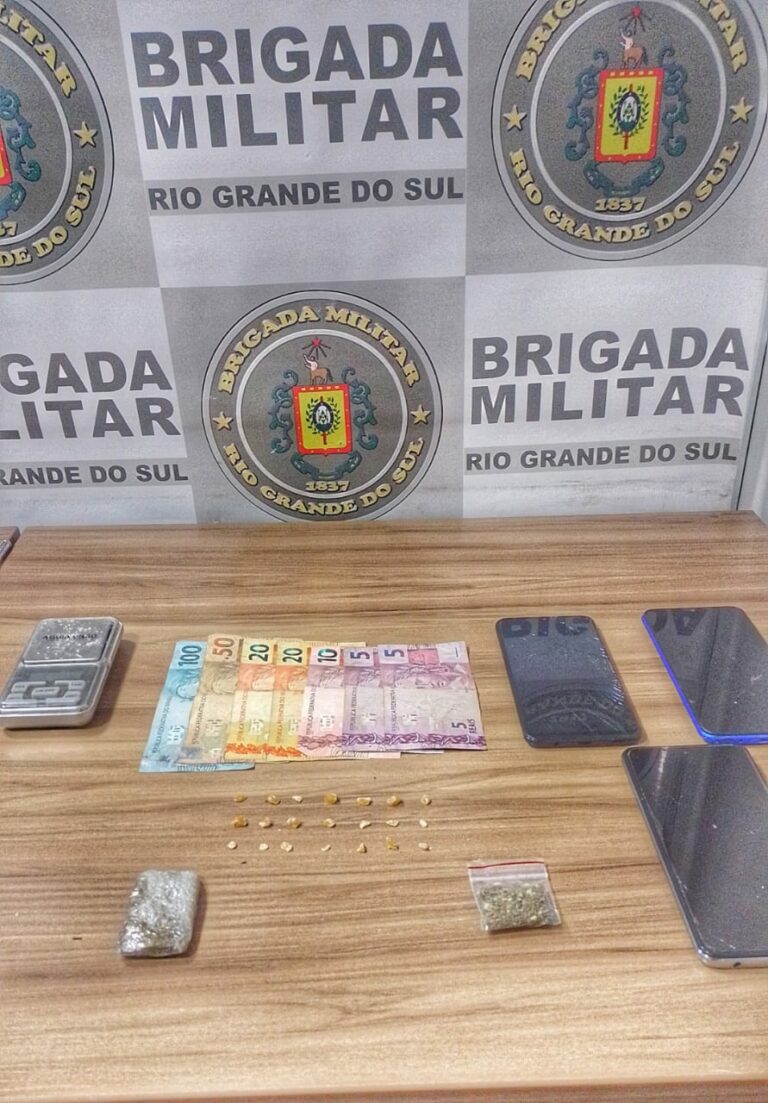 BM de Venâncio Aires detém homem por tráfico de drogas