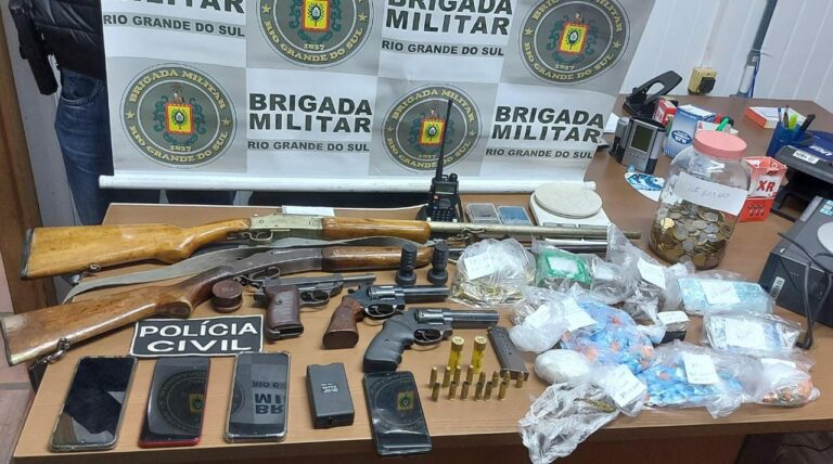 BM e Polícia Civil prendem três pessoas durante operação em Boqueirão do Leão