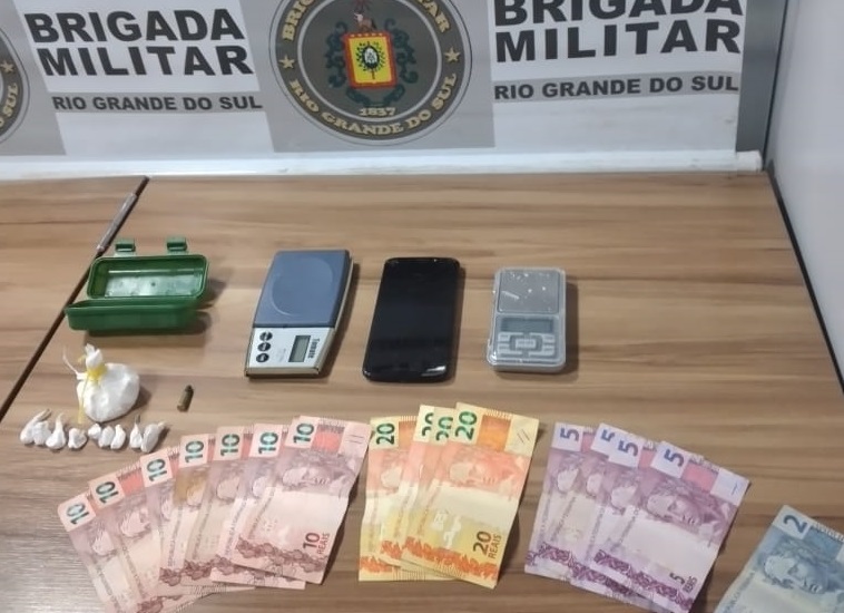 Brigada Militar realiza prisão por tráfico de entorpecentes em Venâncio Aires