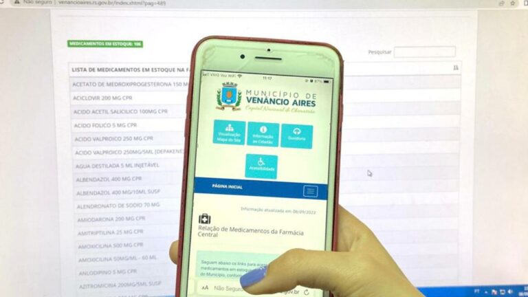 Prefeitura lança listagem on-line de medicamentos disponíveis na Farmácia Municipal