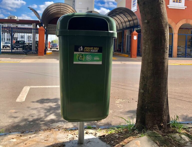 Mais de 150 papeleiras serão instaladas no Centro de Venâncio