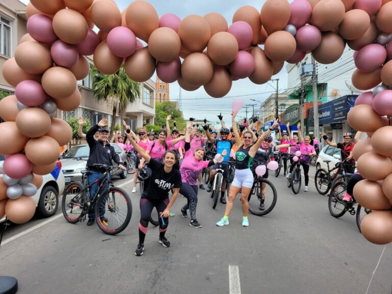 Pedal Rosa reúne centenas de ciclistas em Venâncio Aires