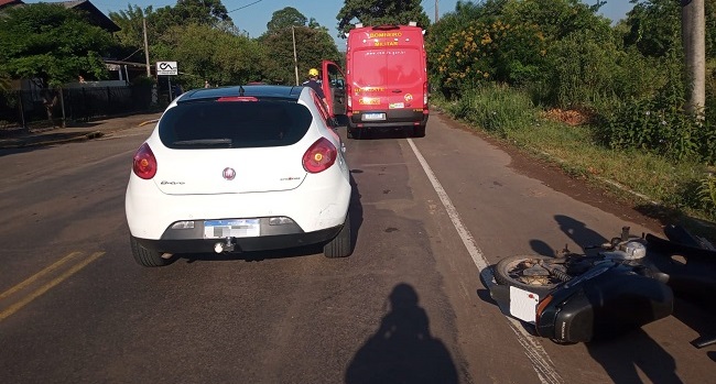 Venâncio registra duas colisões nesta manhã, no bairro Santa Tecla e na RSC-453