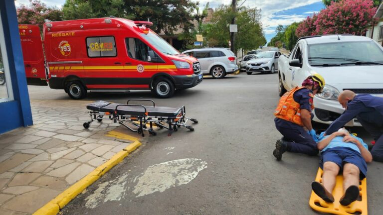 Idoso é atropelado no Centro de Venâncio Aires