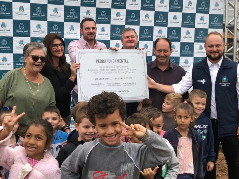 Lançamento de pedra fundamental dá início às obras do Cemai em Venâncio Aires