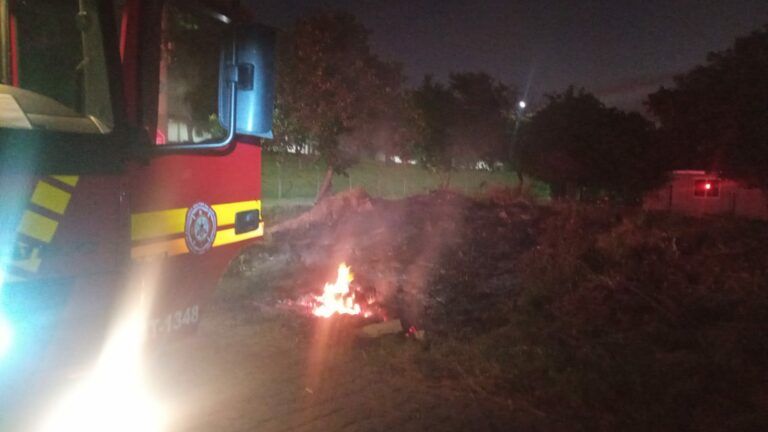 Bombeiros controlam incêndio em vegetação no bairro Aviação
