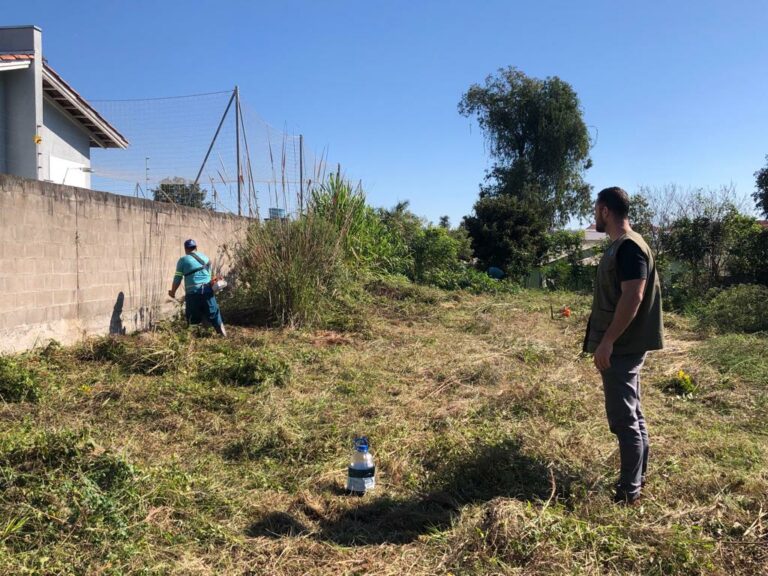 Prefeitura intensifica trabalhos de roçada em áreas verdes e terrenos notificados