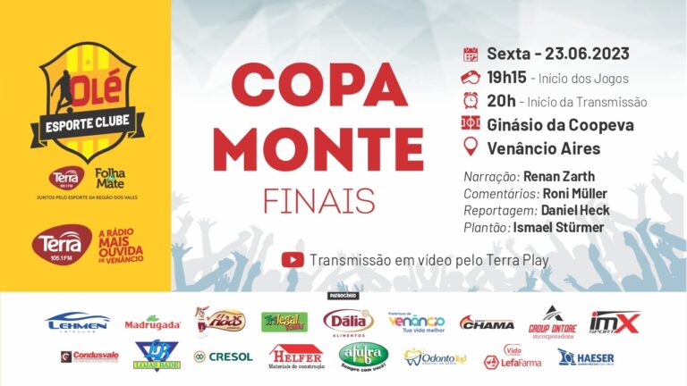 Terra FM transmite nesta sexta-feira as finais da Copa Monte de Futsal