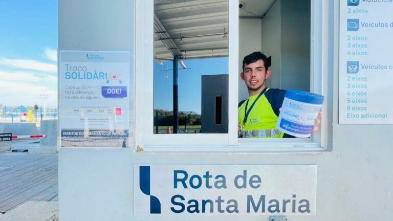 Motoristas que trafegam na RSC-287 podem doar troco do pedágio para entidades sociais