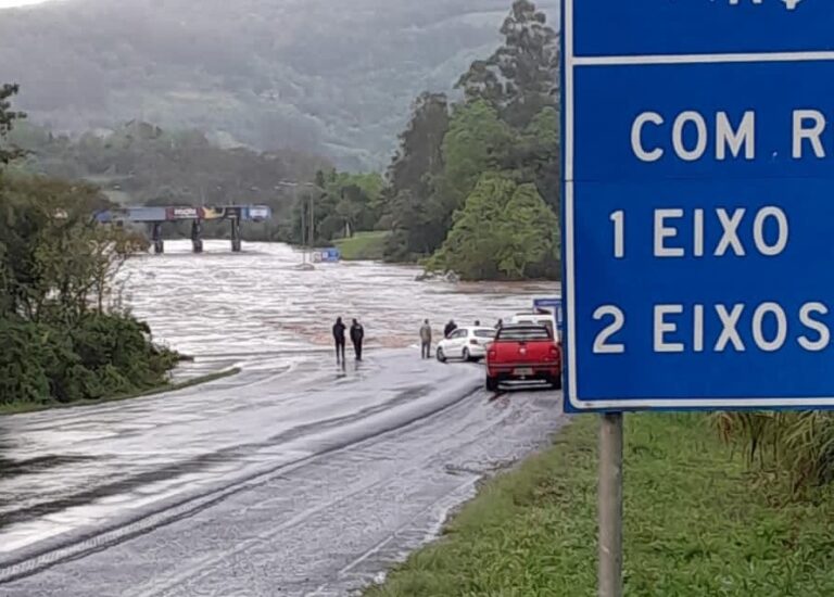 EGR informa rodovias bloqueadas em função da elevação do Rio Taquari