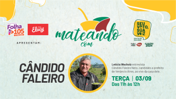 Eleições 2024: Mateando na casa do candidato Cândido Faleiro Neto; assista