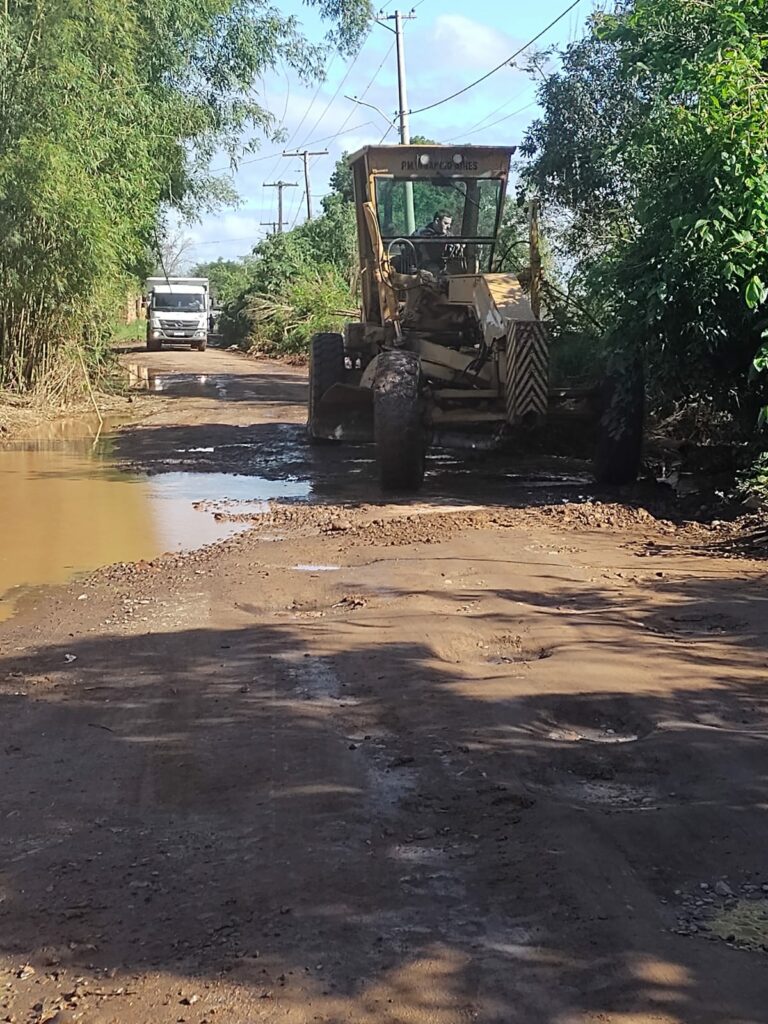 Prefeitura de Venâncio começa trabalho de recuperação da ERS-130