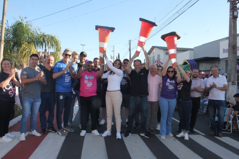 Avenida Ruperti Filho de ‘cara nova’ é entregue à comunidade de Venâncio
