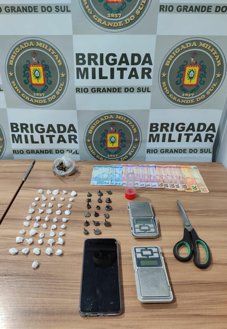 Força Tática prende suspeito de tráfico de drogas em Venâncio Aires