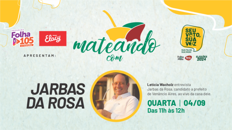 Eleições 2024: Mateando na casa do candidato Jarbas da Rosa; assista