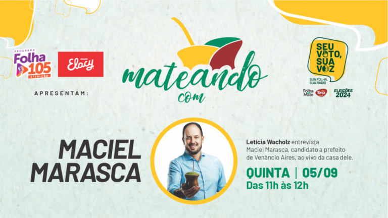 Eleições 2024: Mateando na casa do candidato Maciel Marasca; assista
