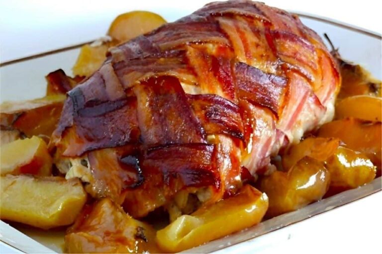 TERRA CULINÁRIA: Lombo trançado com bacon