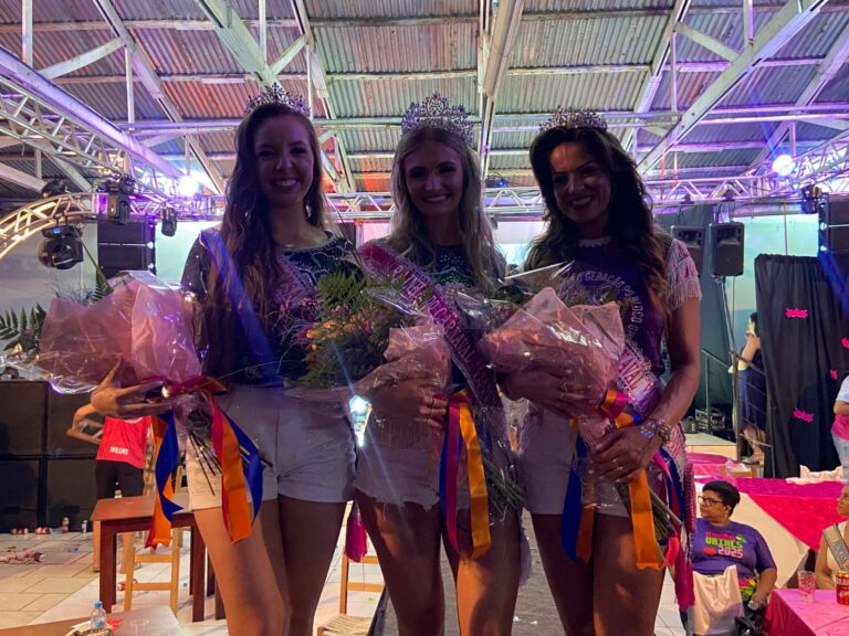 Manuela, Kamile e Gabriela formam a corte do Carnaval Adulto do Interior de Venâncio 2025